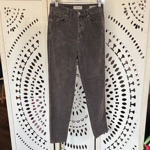 Pacsun Vintage Icon Corduroy Button Fly Charcoal Gray